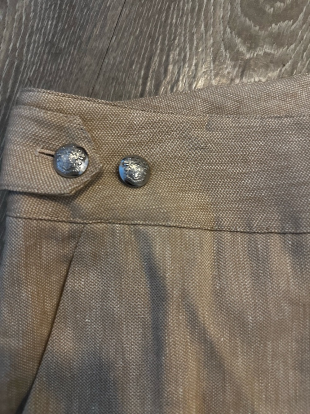 Veronica Beard Linen Crop Pant - Picture 3 of 4